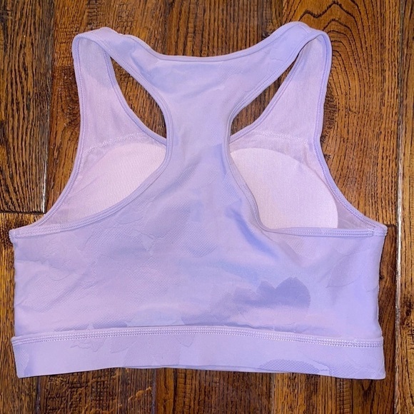 Mono B Purple Floral Racerback Sports Bra - Picture 3 of 5